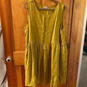 Oversized linen dress